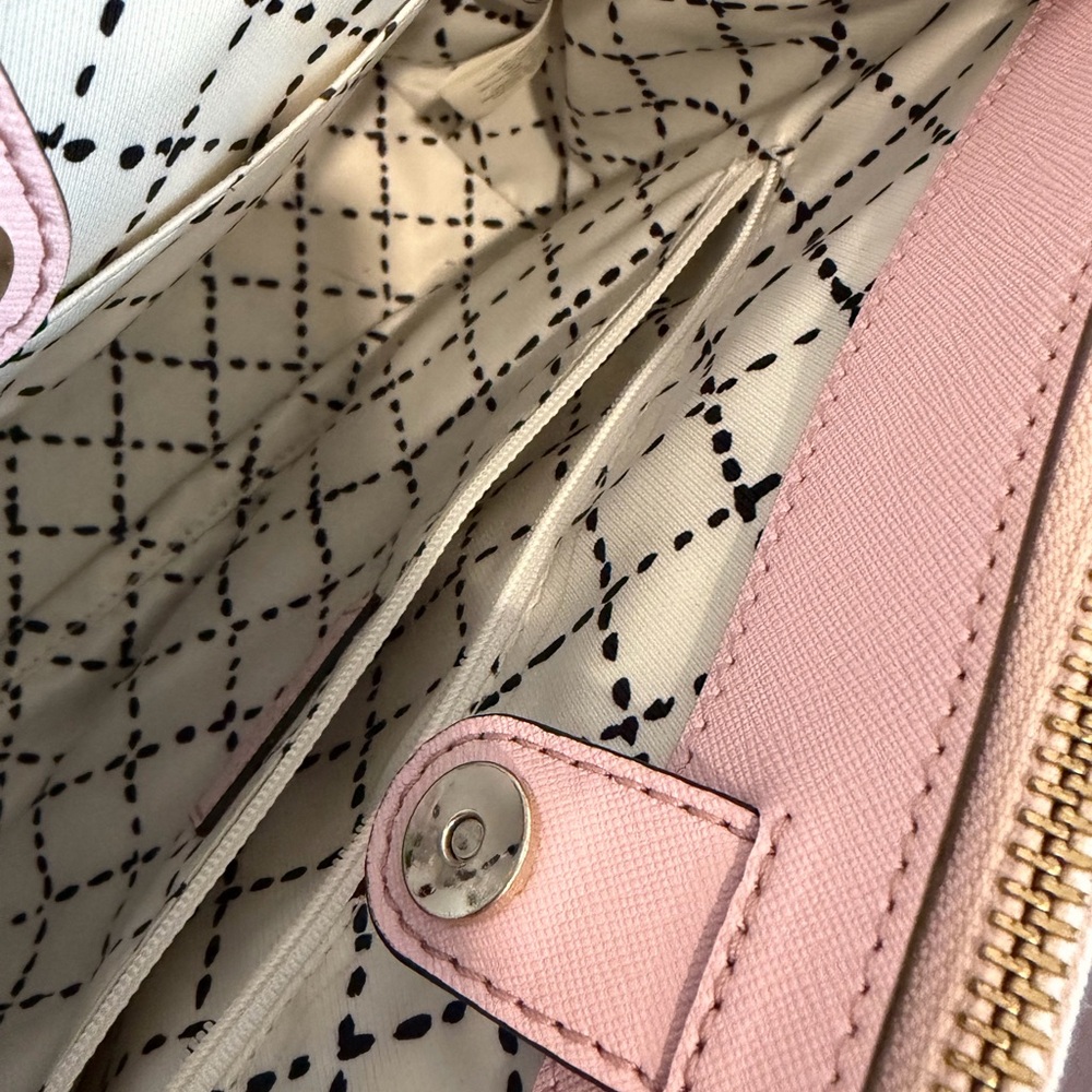 Kate Spade Light Pink Saffiano Satchel with Detachable Strap (with KS Dust Bag) - Picture 8 of 11